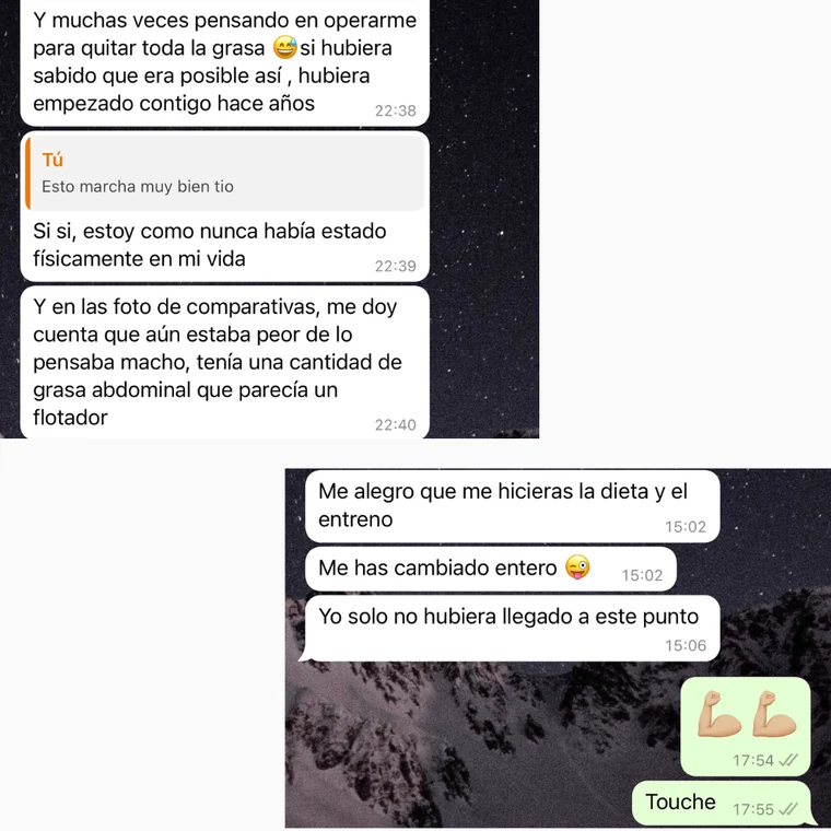 Conversación real con un cliente del programa