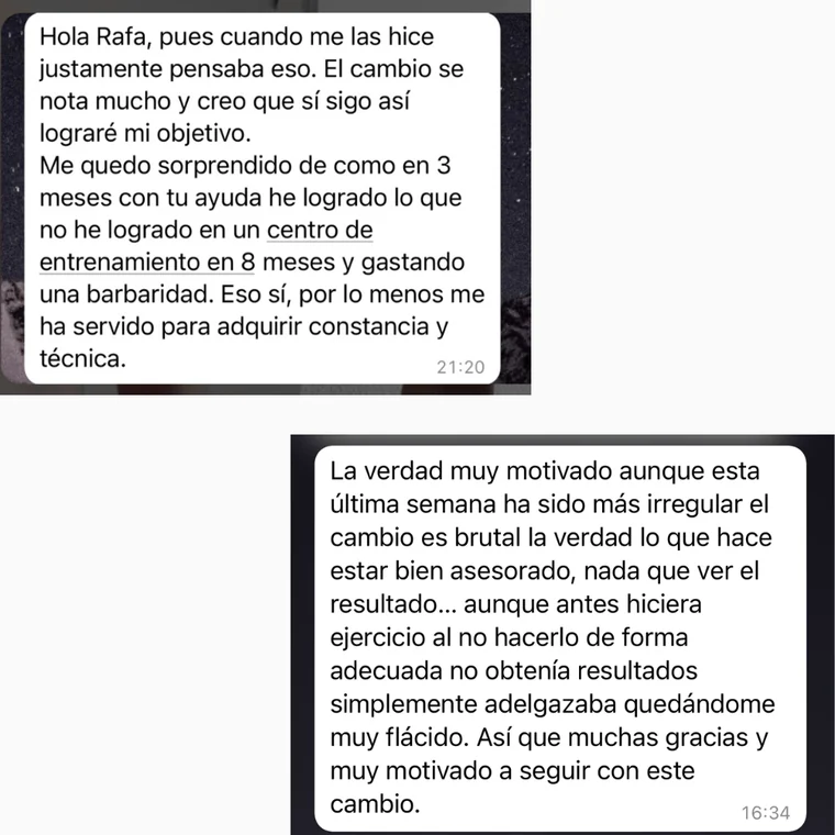 Conversación real con un cliente del programa